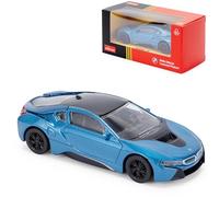 BMW i8 Modèle de Voiture moulé sous Pression à l'échelle 1:43 - Bleu | Édition Collectors détaillée | Produit sous Licence Officielle