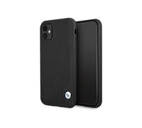 BMW iPhone 11 / XR Housse BMHCN61RCDPK, Noir - Leather Deboss Hardcase