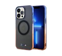 BMW iPhone 14 Pro Max Housse, Gris - Pare-chocs à dégradé MagSafe