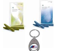 BMW Kit de recharge de parfum d'intérieur Clear Skyline & Clear Mountain Freshness Natural Air Refill + jeton de courses
