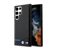 BMW Leather Carbon Case, Noir - Galaxy S23 Ultra
