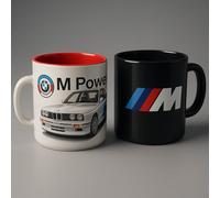 BMW Lot de 2 tasses à café avec logo M - Lot de 2 tasses à café