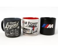 BMW Lot de 3 tasses à café avec logo M - Lot de 2 tasses à café