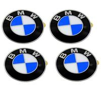 BMW Lot de 4 emblèmes de centre de roue 64,5 mm OEM E46 E60 E90 E92