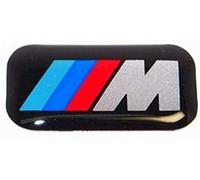 BMW Lot de 4 emblèmes originaux, avec logo M, plaquette autocollante, pour jantes en aluminium