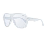 BMW - Lunettes Aviateur Blanches Homme Gris Miroir - Homme - Accessoires - Blanc - Taille: ONE Size