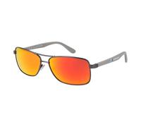 Bmw - Lunettes de soleil Aviateur Gunmetal Miroir Bourgogne - Homme - Accessoires - Gris - Taille: ONE Size