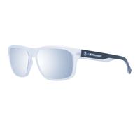 Bmw - Lunettes de soleil blanches miroir pour hommes - Homme - Accessoires - Blanc - Taille: ONE Size