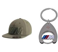 BMW M Casquette Homme Vert - Flex Fit Casquette avec Logo M Broderie Bonnet + Jeton de Course, Frozen Blue met., Grün
