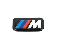 BMW M Logo Autocollant Noir Métal Acrylique Vinyle Chrome ABS PVC Universel Voiture Avant Emblème
