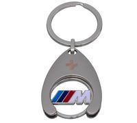 BMW M Perfomance Motorsport Porte-clés jeton de chariot, argenté, taille unique