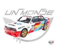 Solido Voiture miniature BMW E30 M3 n°27 - Voiture de tourisme classique Diecast 1:18 Blanc