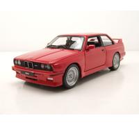 BMW M3 E30 1988 Rouge Voiture Modèle 1:24 Bburago Die-Cast Avec OVP