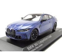 BMW M4 2020 Bleu Métallique Maquette de Voiture 1:43 Minichamps