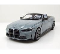 BMW M4 Cabrio 2020 Gris Métallique Modèle Réduit 1:18 Minichamps