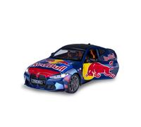 Bmw m4 miniature 1:24 bleue avec piles