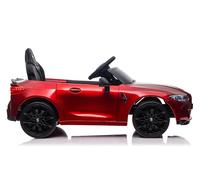 BMW M4 Voiture électrique pour enfant, 12 V, rouge, enfants de 1 à 5 ans, RC parental, roues en caoutchouc EVA, siège en similicuir