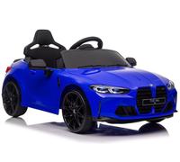 BMW M4 Voiture Électrique Pour Enfants Voiture Télécommandée EVA LED MP3 Bleu