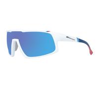 BMW Motorsport, Occhiali da sole BS0005, forma a mascherina, colore bianco , colore lente blu specchiato