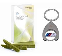 BMW Natural Air Clear Mountain Freshness Lot de 3 bâtonnets de parfum d'intérieur + jeton de courses