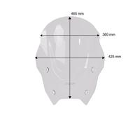 BMW R1300 RS / RT Bulle PARE BRISE Touring WRS Fumée foncée - BM118FS