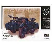Glow2B Maquette moto BMW R75 side-car allemande 2e Guerre mondiale 1/35