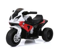 BMW S1000RR Mini moto électrique pour enfant 6 V 1-3 ans MP3 LED Rouge