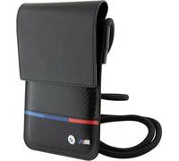 BMW Sac BMOWBPUCARTCBK Sac à Main Sac Noir Carbone Tricolor Line