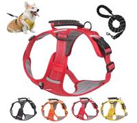 BMWJYLPM Chewie Cozy Harness, Chewie no Pull Dog Harness, Adjustable Dog Vest with Reflective, Ultimate Comfort for Your Pup(Red,L)