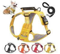 BMWJYLPM Chewie Cozy Harness, Chewie no Pull Dog Harness, Adjustable Dog Vest with Reflective, Ultimate Comfort for Your Pup(Yellow,L)