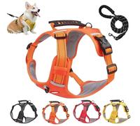 BMWJYLPM Chewie Cozy Harness, Chewie no Pull Dog Harness, Adjustable Dog Vest with Reflective, Ultimate Comfort for Your Pup(Orange,L)