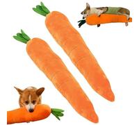BMWJYLPM Giant Carrot Dog Toy, Calming Large Carrot Dog Toy, Squeaky Plush Tug Toys, Puppy Interactive Games to Relieve Stress(2 pcs)
