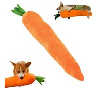 BMWJYLPM Giant Carrot Dog Toy, Calming Large Carrot Dog Toy, Squeaky Plush Tug Toys, Puppy Interactive Games to Relieve Stress(1 pcs)