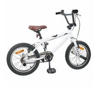 BMX 16 Pouces pour 5-8 ans - acier - blanc - réglable - 117x60x80 cm 7525747（Vélo）