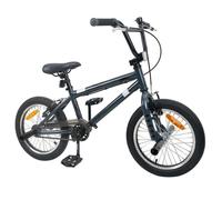 Bmx 16 pouces pour 5-8 ans - vidaXL - acier - gris foncé - 117 x 60 x 80 cm 5887653