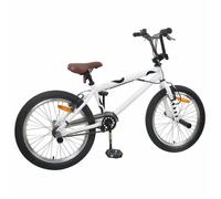 BMX 20 Pouces pour les plus de 9 ans - acier - blanc - réglable - 139x67x91 cm 1219850（Vélo）