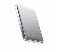 BMX Batterie externe magnétique SolidSafe Air Titanium 10 000 mAh Qi2.2 25 W argent
