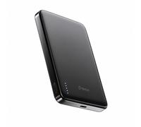 BMX Batterie externe magnétique SolidSafe Air Titanium 10 000 mAh Qi2.2 25 W noire