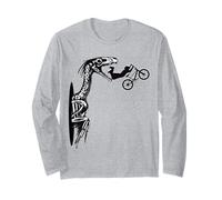 BMX Vélo Cycliste BMX Bicyclette Cyclisme Dinosaure Race BMX Manche Longue