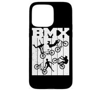 BMX Vélo Rampe-BMX de BMX-Bike Bicyclette Freestyle Race BMX Coque pour iPhone 15 Pro Max