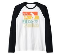 BMX Vélo Velo Cycliste Cyclisme Enfant garçon Retro Manche Raglan
