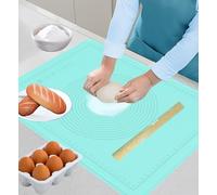 BMZXCH Tapis de Pétrissage Antiadhésif Pâtisserie en Silicone, 70×50 cm Tapis à Silicone Patisserie Antidérapant Grande pour étaler la Pate pour Pâtisserie, Pain, Macaron, Biscuit, Pizza, Fondant