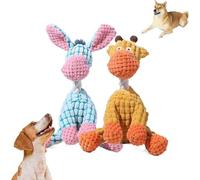 BMZZUOEBP Jouet Chien Indestructible,Peluche Girafe, Mise à Niveau 2025 Doudou pour Chien,avec couinement pour développer et stimuler Les Sens,Augmentez Le Plaisir de L'Aventure.
