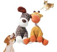 BMZZUOEBP Jouet Chien Indestructible,Peluche Girafe, Mise à Niveau 2025 Doudou pour Chien,avec couinement pour développer et stimuler Les Sens,Augmentez Le Plaisir de L'Aventure.