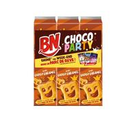 BN - Choco Caramel - 285g - Biscuits Croquants Enrobés de Chocolat & Caramel Fondant - Format Familial - Lot de 3 boîtes de 285g