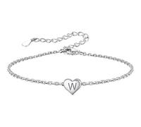 Bn2029-01e Bracelet à breloques en forme de cœur 925 sterling pour femme Lettre Z Rose Montres pour femmes, taille unique, Cuivre, Pas de gemme