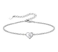 Bn2029-01e Bracelet à breloques en forme de cœur 925 sterling pour femme Lettre Z Rose Montres pour femmes, taille unique, Cuivre, Pas de gemme