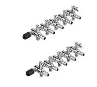 bnafes Lot de 2 collecteurs d'air en ligne pour aquarium 5 voies