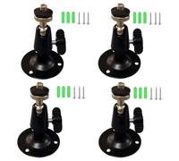 bnafes Lot de 4 supports muraux de sécurité pour caméra Oculus Sensor Arlo, Arlo Pro, R Stick Up Cam filaire/batterie, en métal, rotation à 360°, vis de 6,35 mm