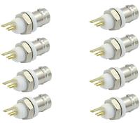 bnafes Lot de 8 connecteurs BNC femelle à souder pour châssis